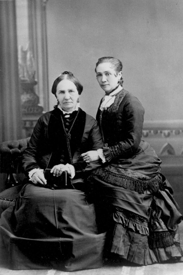 Zina Diantha Huntington Young and daughter Zina Presendia Young Card