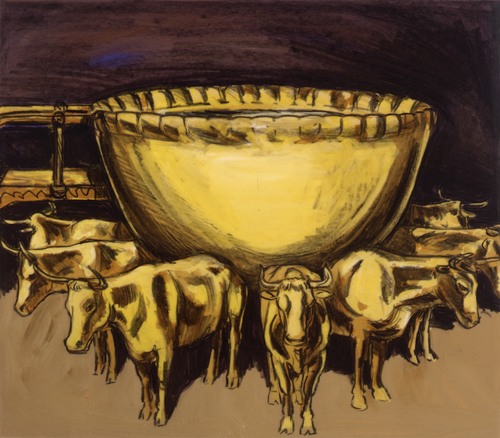 brass oxen and pool