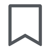 Bookmark icon for use as a navigation button in the Gospel Library App.