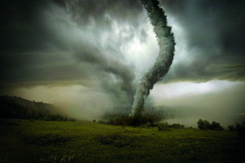 illustration of tornado