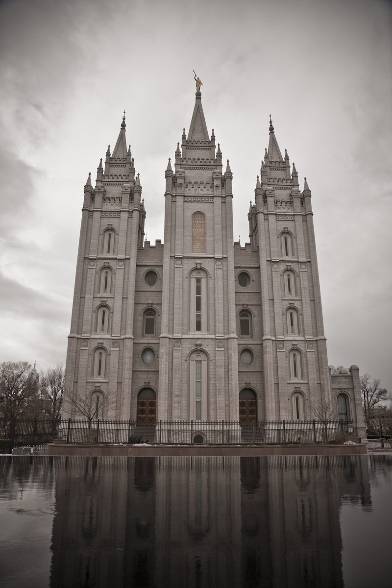 Salt Lake Temple In The Winter   Salt Lake Temple 