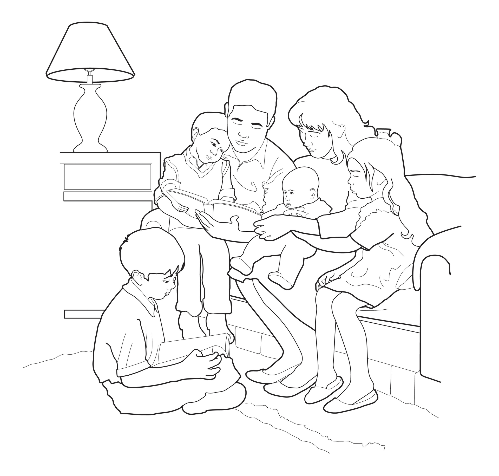 lds family coloring pages