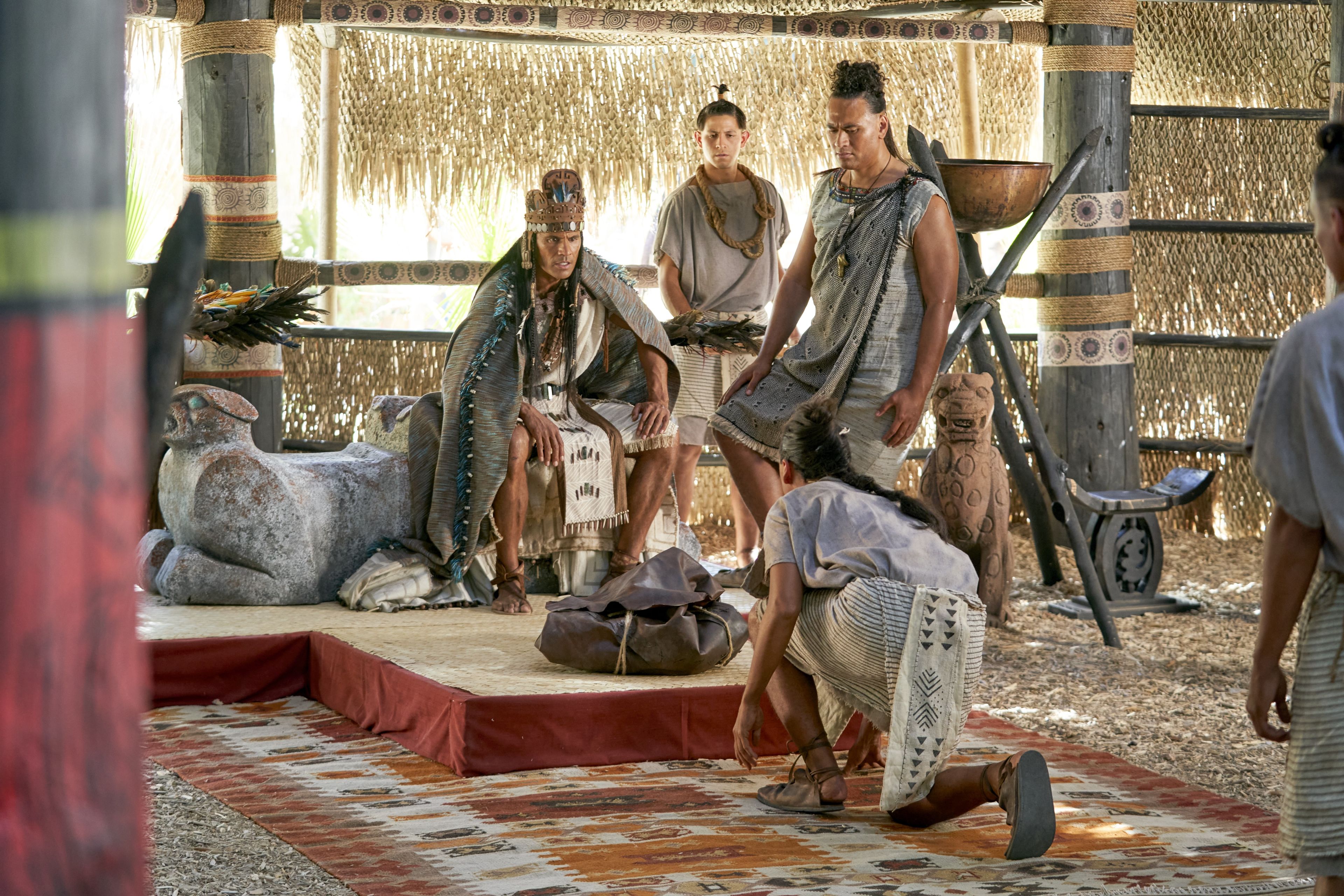 A Bag is Being Brought Before King Lamoni by His Servants