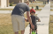 Father & Son Learning to Ride
