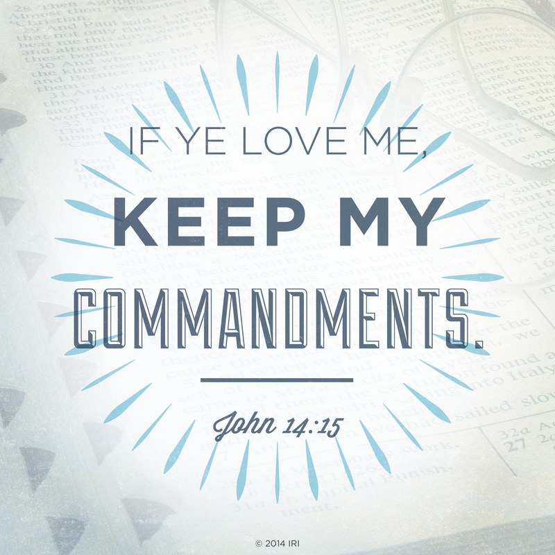 if you love me keep my commandments kv