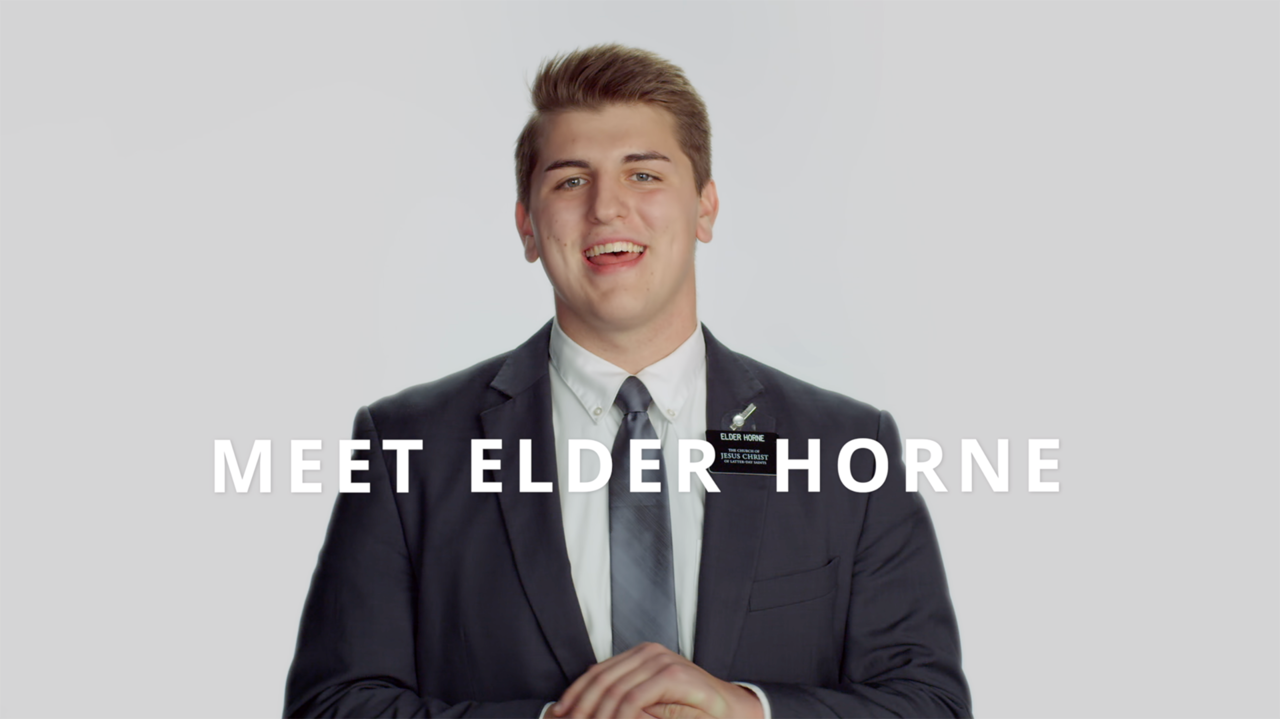 Elder Horne in the Meet Elder Horne video