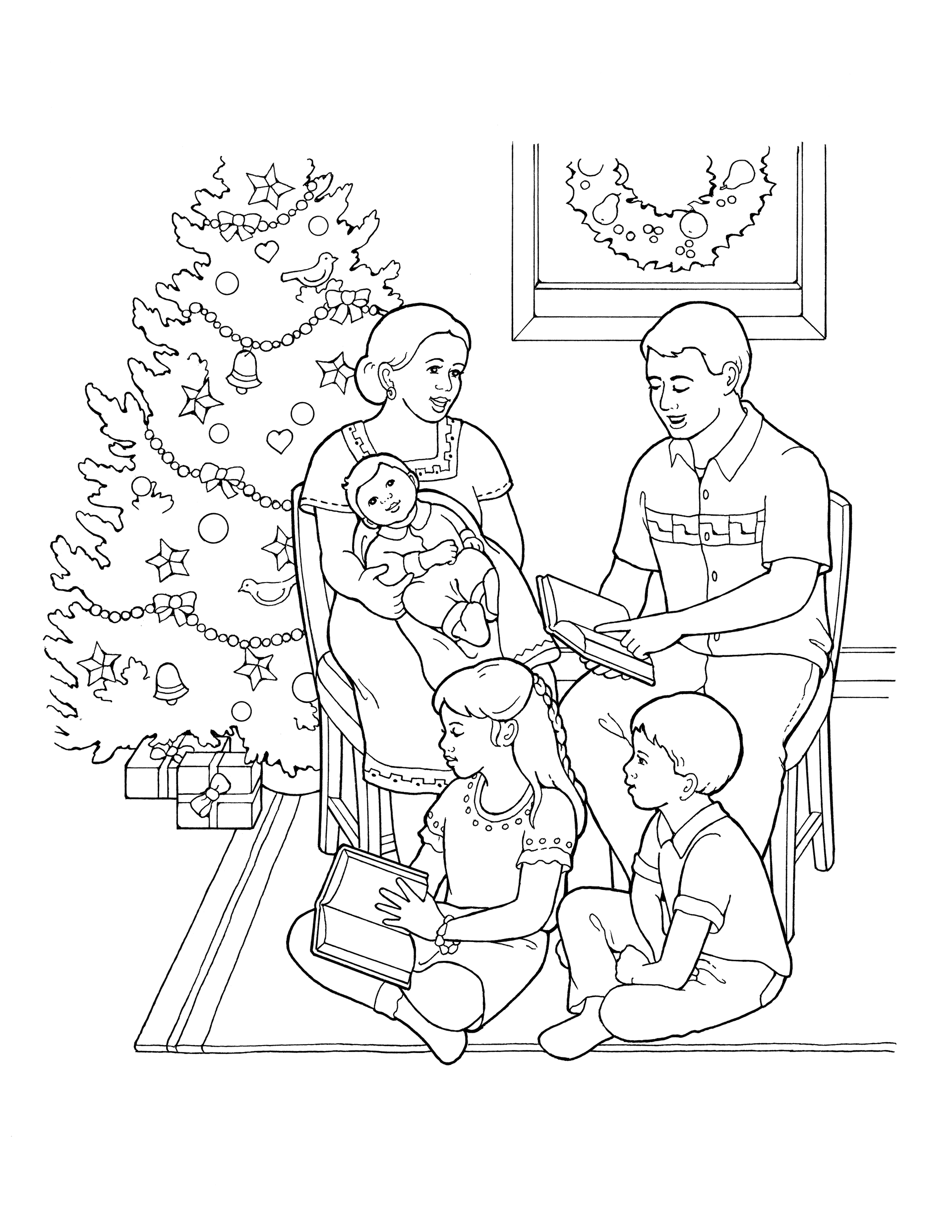 lds family coloring pages