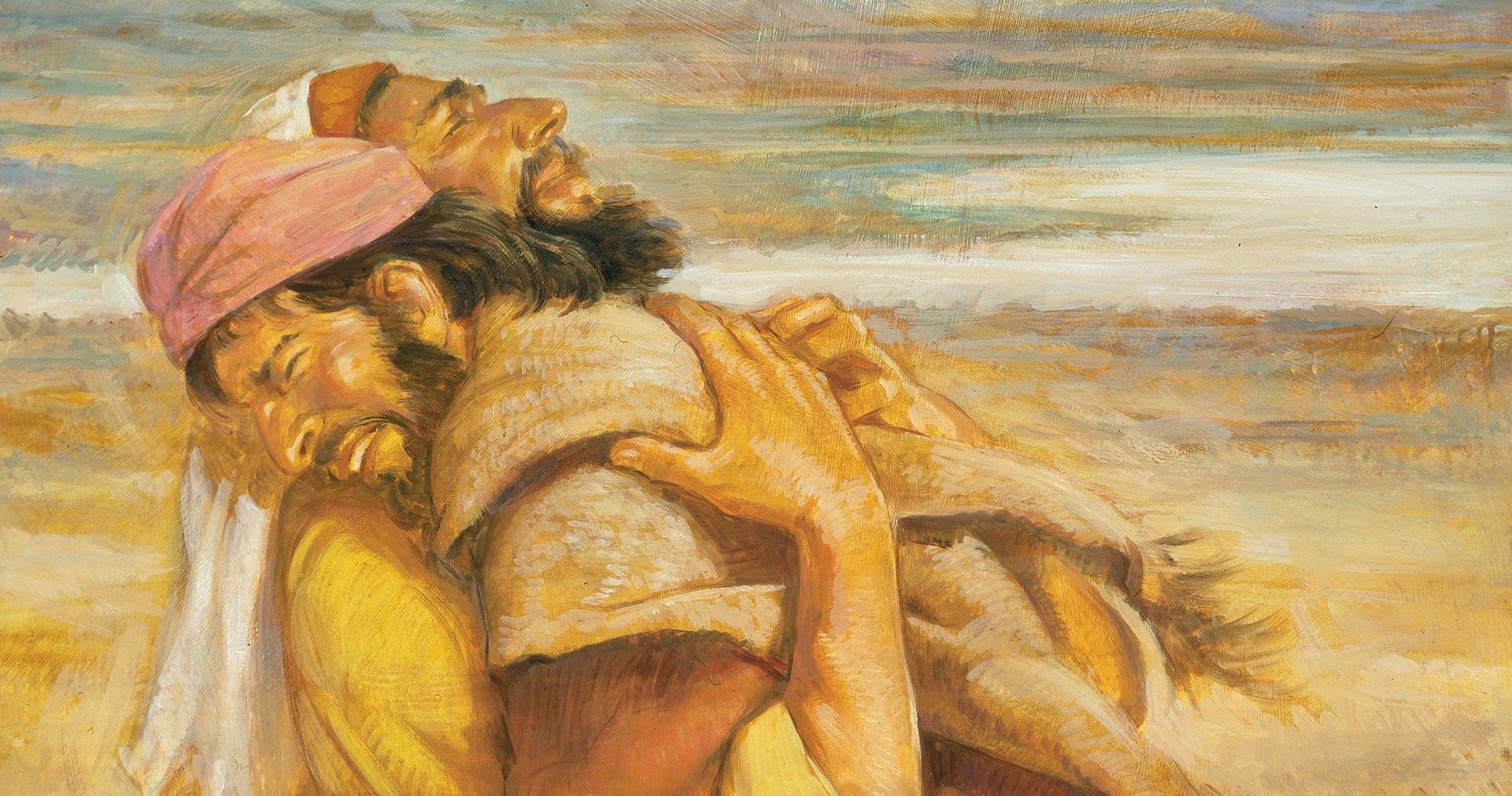 Esau and Jacob Embracing