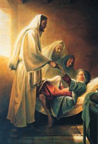 Christ raising the daughter of Jairus