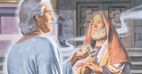 angel talking to Zacharias