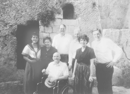 Hunter, Faust, and Holland at Garden Tomb