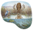 animals by a lake