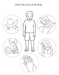 taking care of the body clipart black