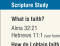 Preach My Gospel Helpful Information: Scripture Study