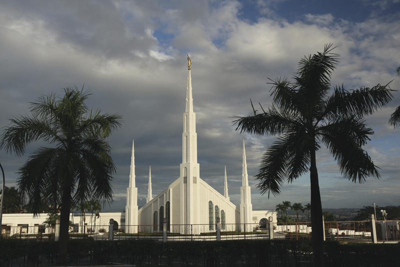 Manila Philippines Temple in a Storm