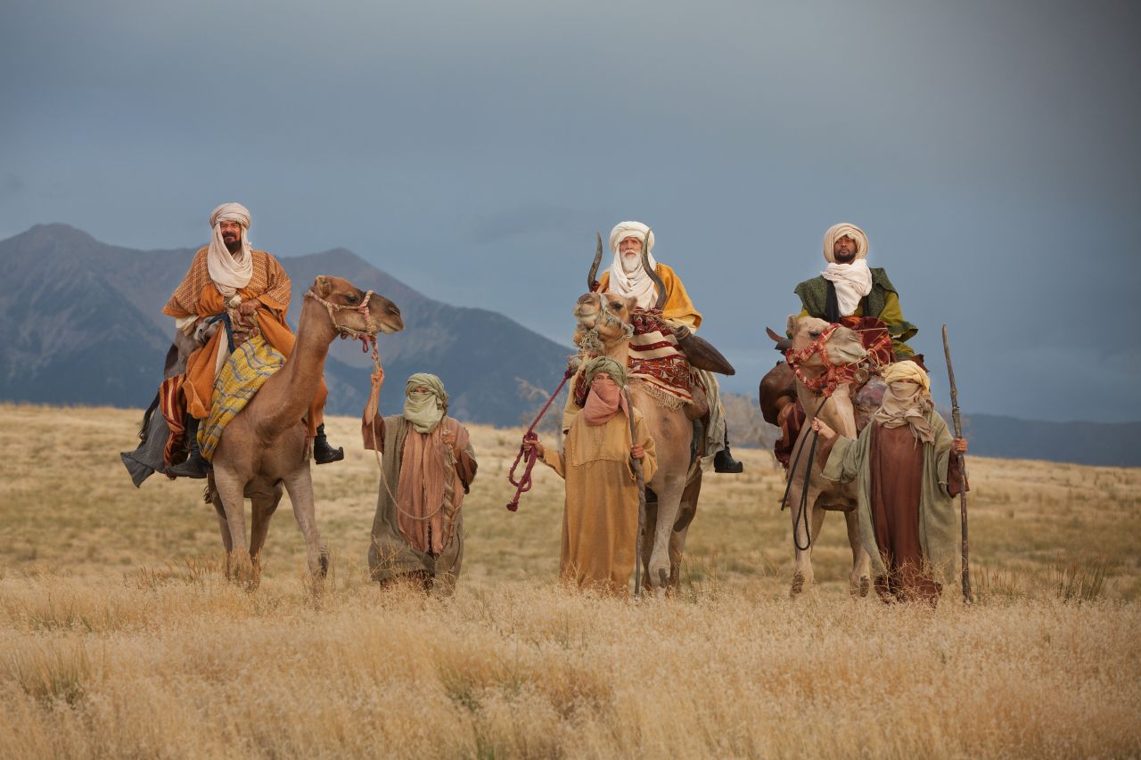 The Wise Men Travel to Visit Jesus