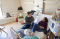 Husband and wife are together in her hospital room