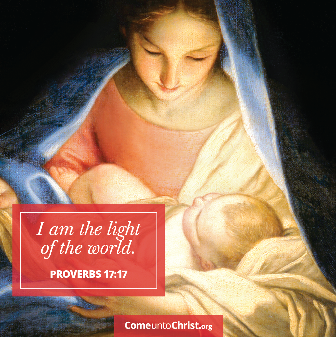Mary holding baby Jesus
