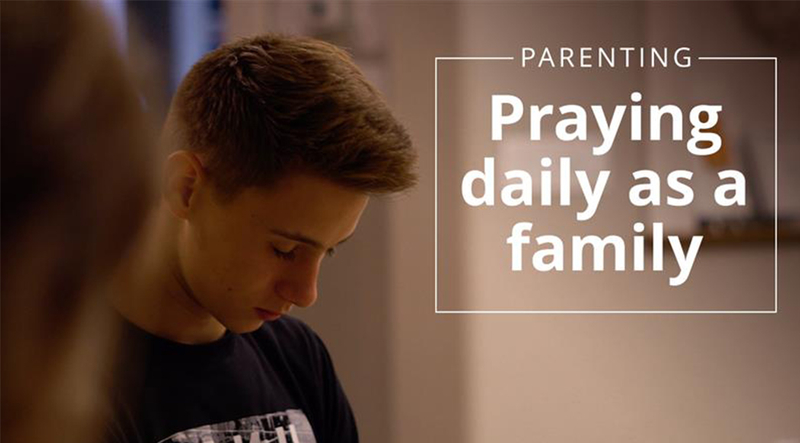 A couple explain how praying together as a family has brought them peace and joy