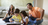 family playing game