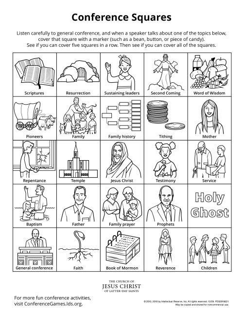 General Conference Coloring Pages