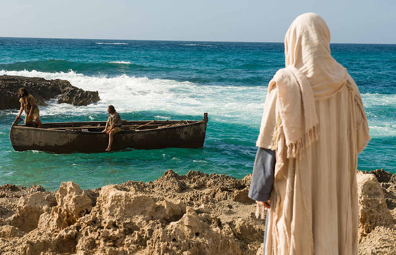 Jesus Christ calls his Apostles from fisherman to follow Him