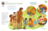 Jesus walking with children