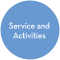 Church Youth Development Icon: Service and Activities