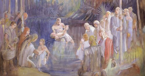 Alma Baptizing in the Waters of Mormon