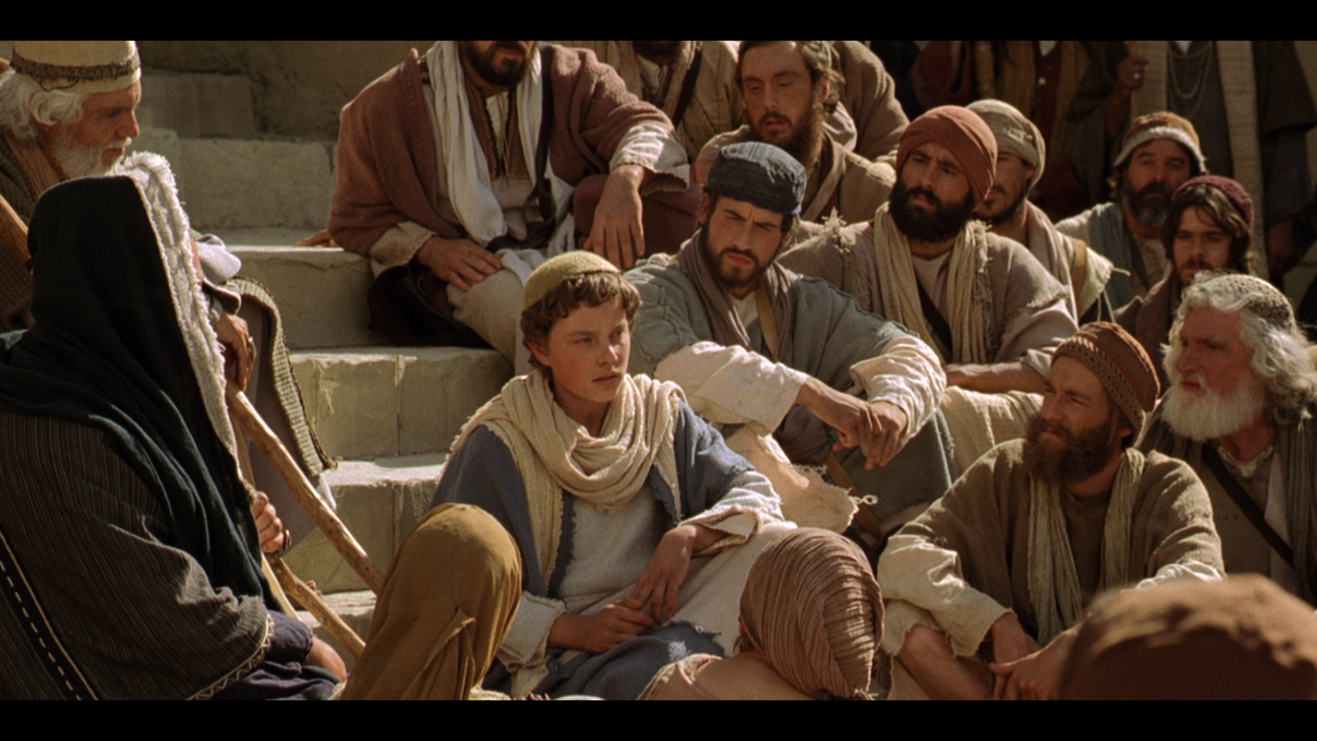 Young Jesus teaching in the temple