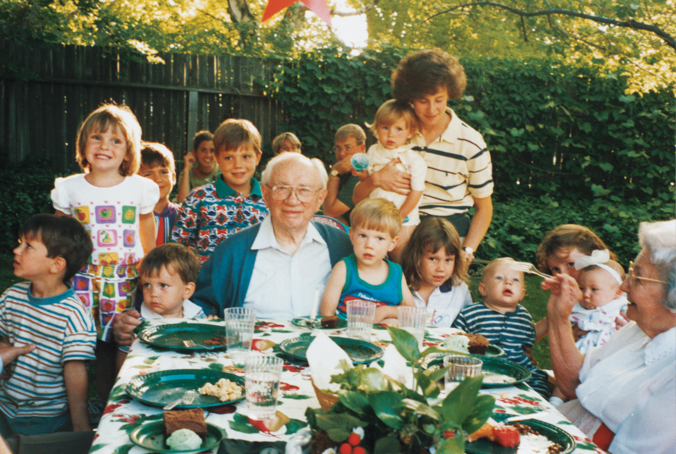 Les Hinckley avec de jeunes enfants
