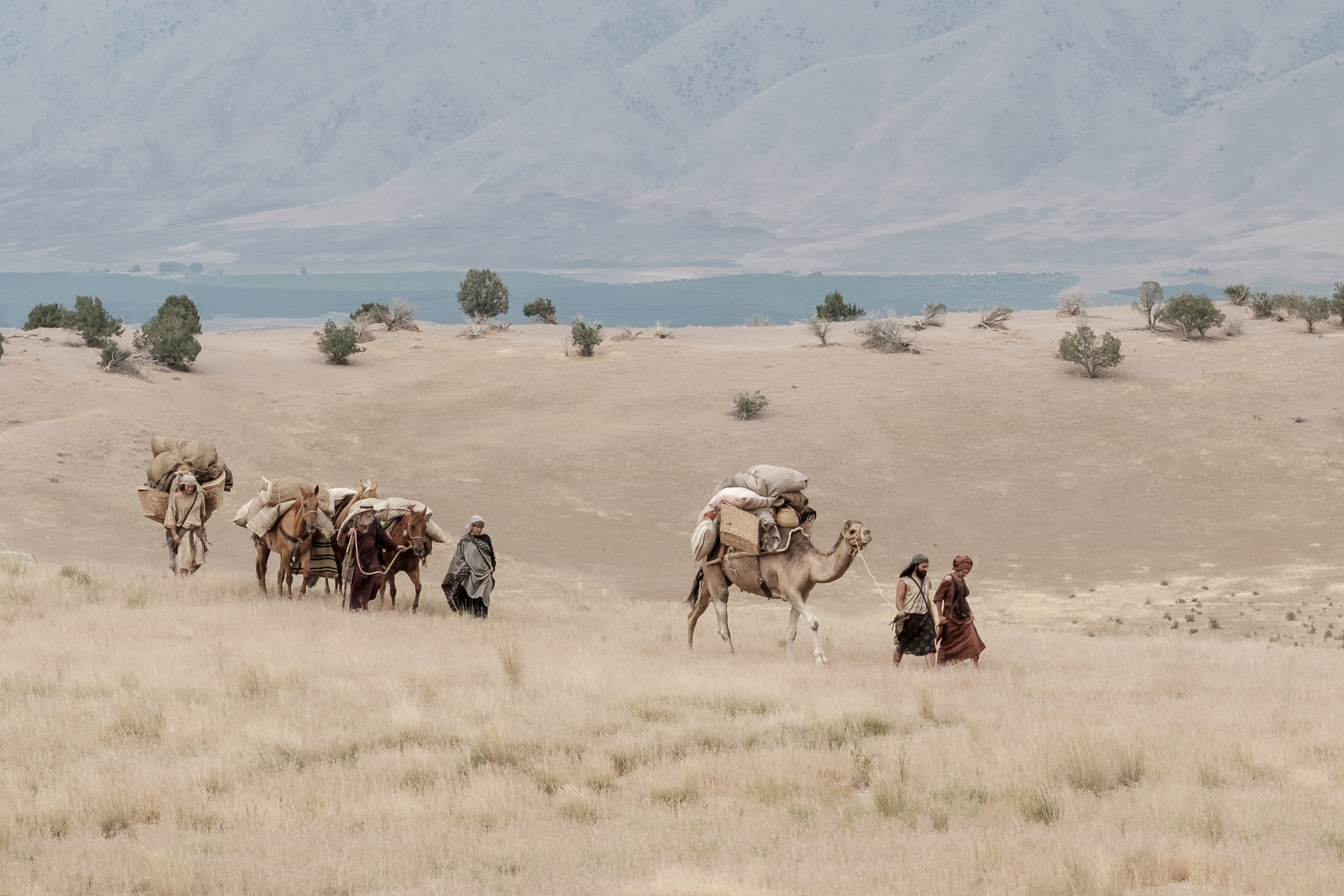 Lehi's sons and Ishmael's family travel in the wilderness.
