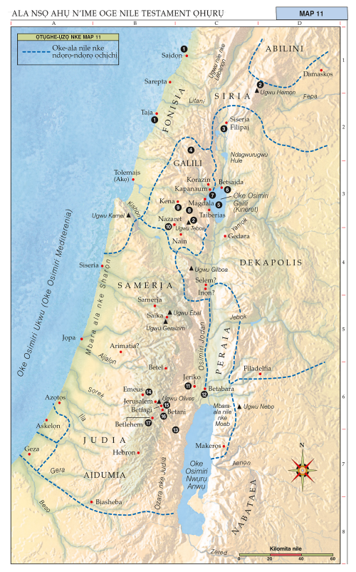 Map 11: Ala nsọ Ahụ n’ime Oge nile Testament Ọhụrụ