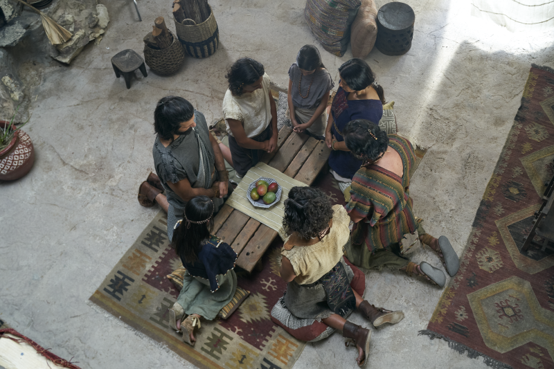 Alma the Younger and Amulek Praying as the Prison Begins to Shake
