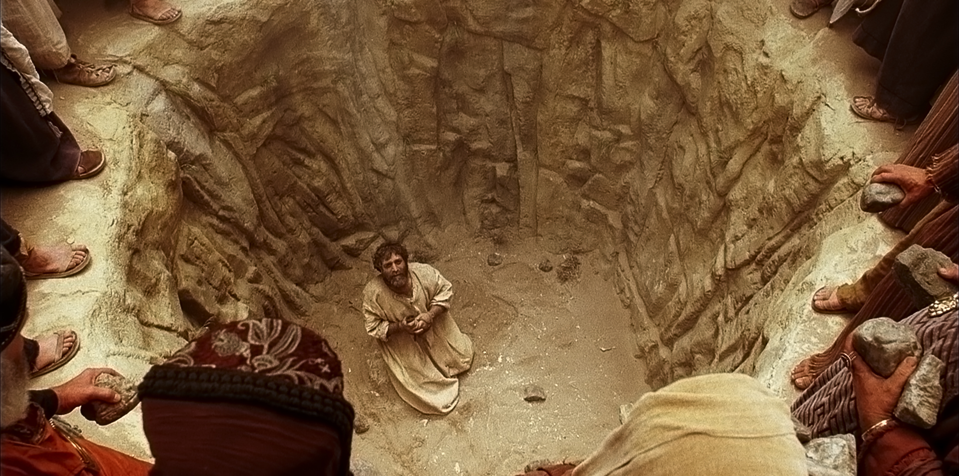 Stephen Prays As He Is Stoned