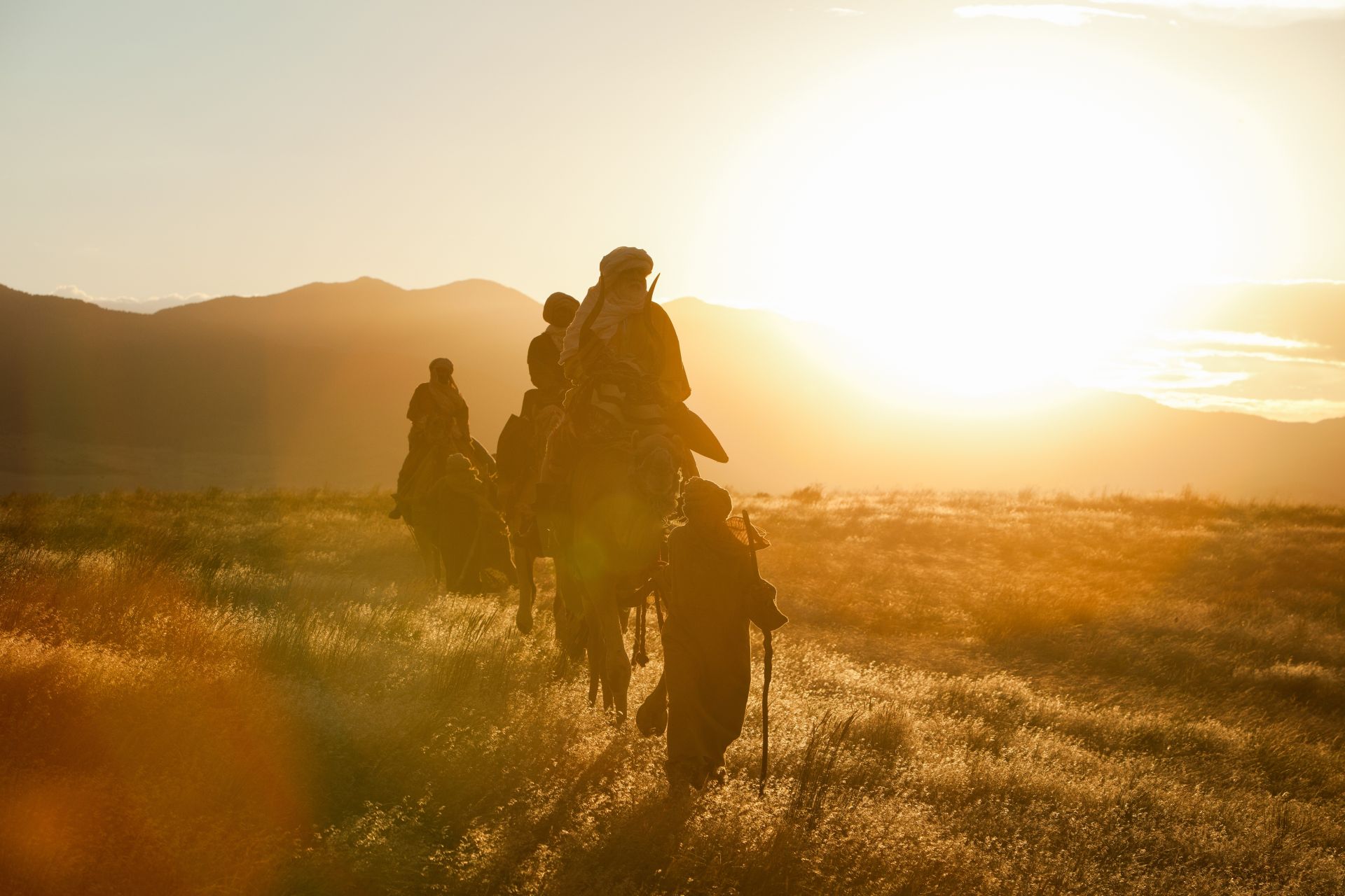 The Wise Men Travel to Visit Jesus