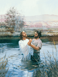 John the Baptist Baptizing Jesus, by Harry Anderson