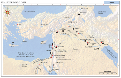 Map 9: Ụwa nke Testament Ochie