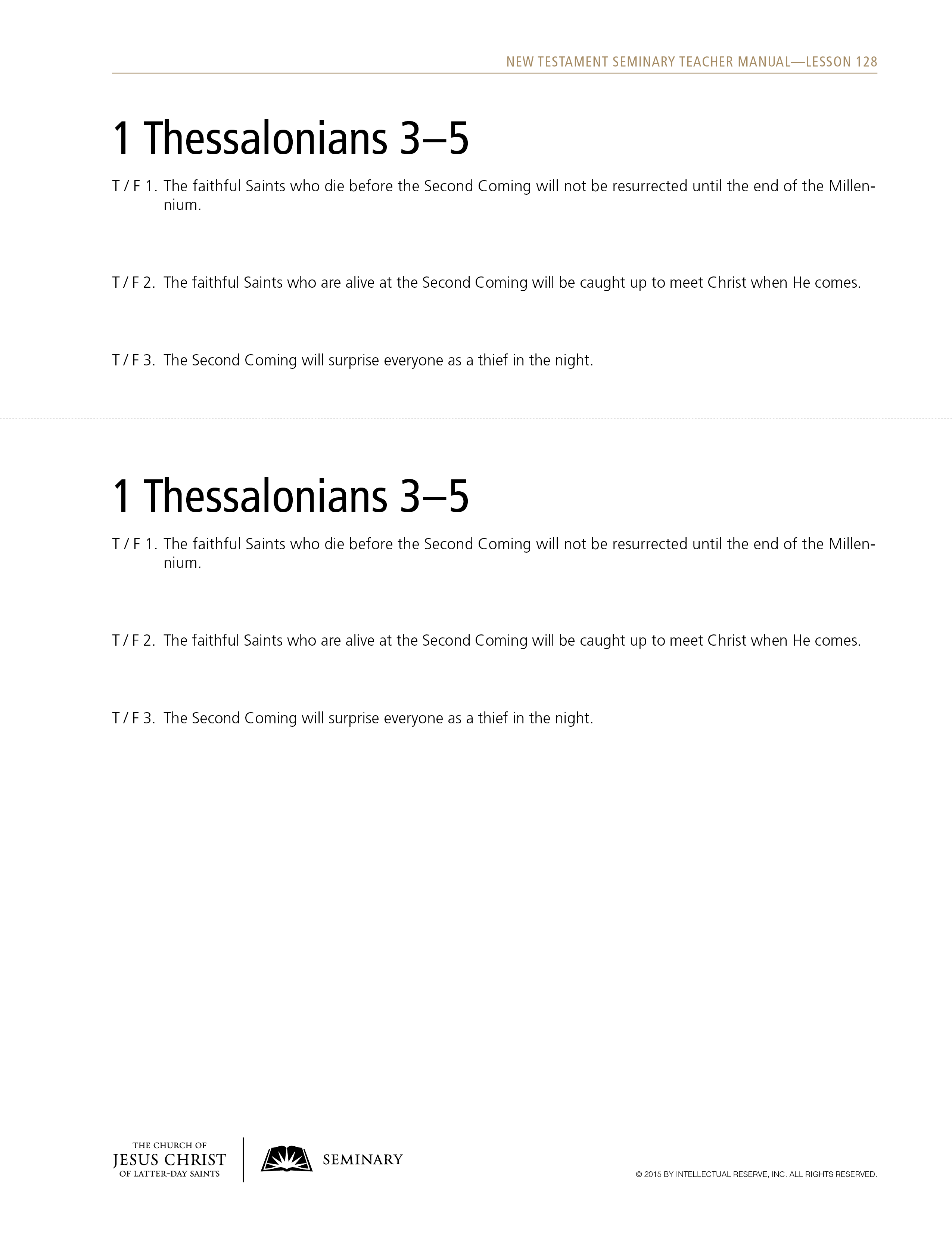 Lesson 128 1 Thessalonians 35