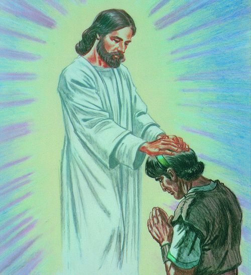Jesus Christ blessing Jacob