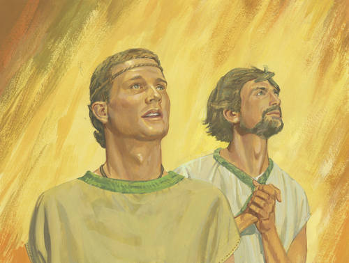 Nephi and Lehi shining