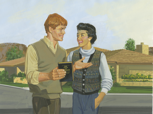 couple with Book of Mormon
