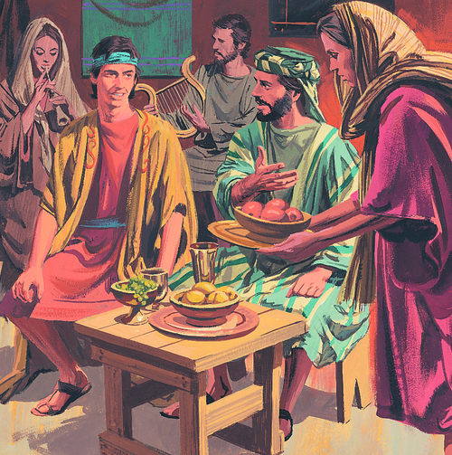 people feasting