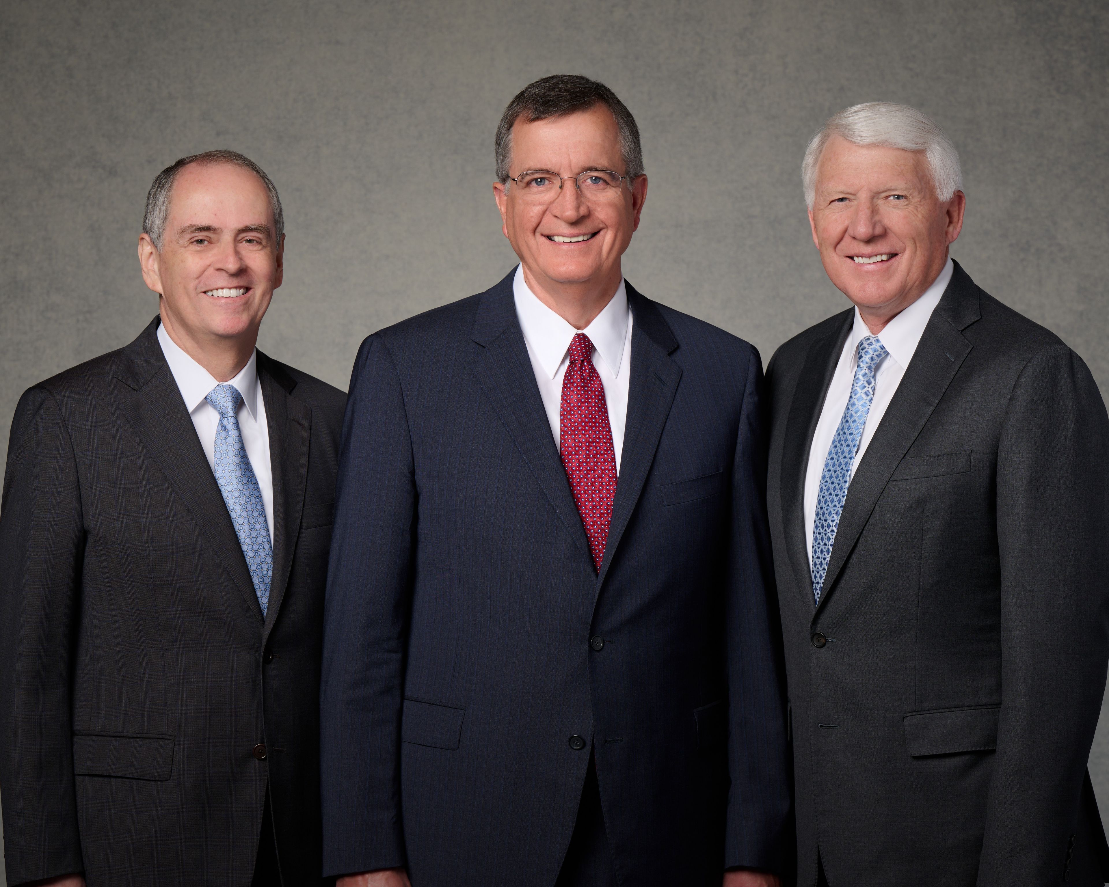 Sunday School General Presidency: Mark L. Pace, President; Milton Camargo, First Counselor; and Jan E. Newman, Second Counselor of the Sunday School General Presidency were called in April 2019 (official portrait: August 2022). 