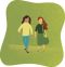 Two women walking