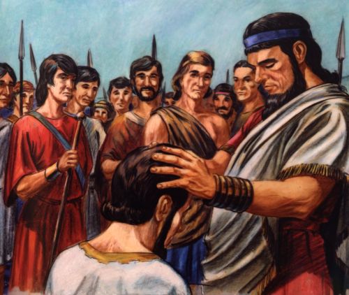 Melchizedek blessing Abraham