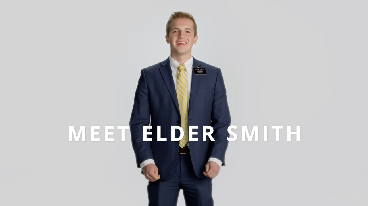 Elder Smith in the Meet Elder Smith video