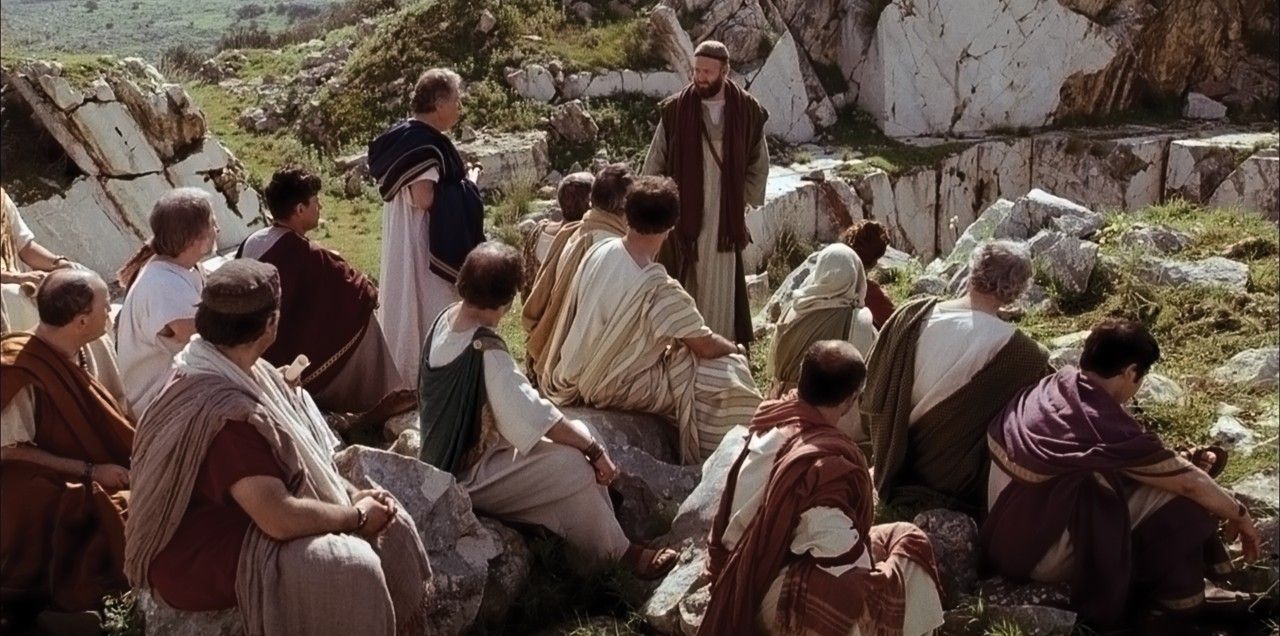 Paul teaches Athenians about Jesus Christ.