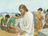 Jesus praying with disciples