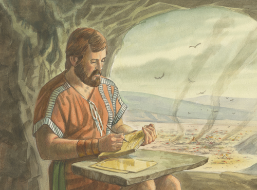 Ether writing on plates